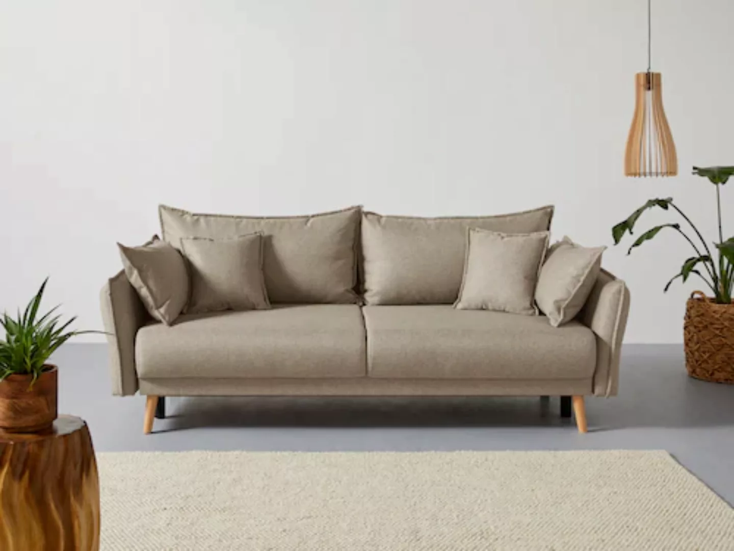 Home affaire Schlafsofa "Granbo", incl. Bettfunktion und Bettkasten, Federk günstig online kaufen