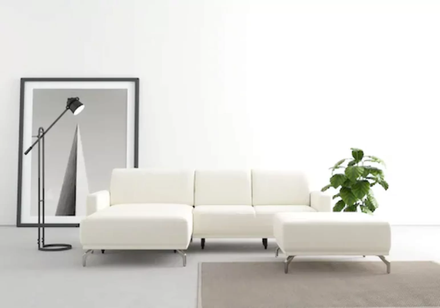 sit&more Ecksofa »Bailando L-Form«, wahlweise mit Kopfteilverstellung und V günstig online kaufen