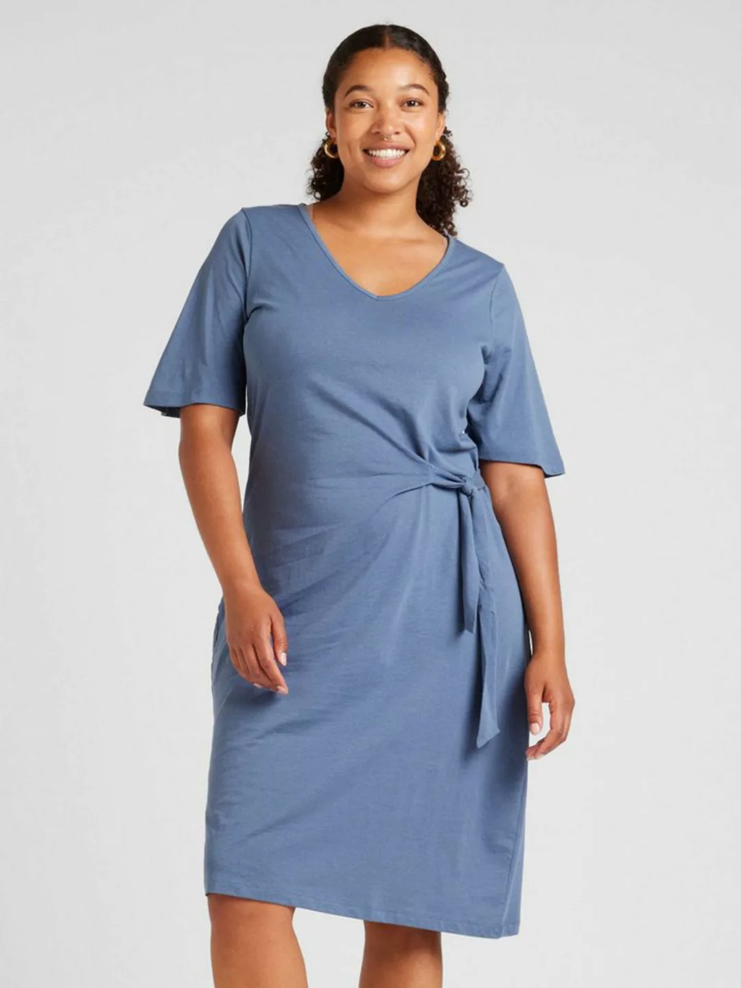 Vero Moda Curve Maxikleid VMCPINA (1-tlg) Drapiert/gerafft günstig online kaufen