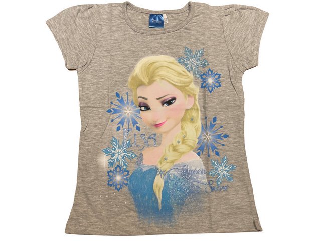 Disney Frozen T-Shirt Die Eiskönigin Kurzarm Shirt mit Glitzer günstig online kaufen