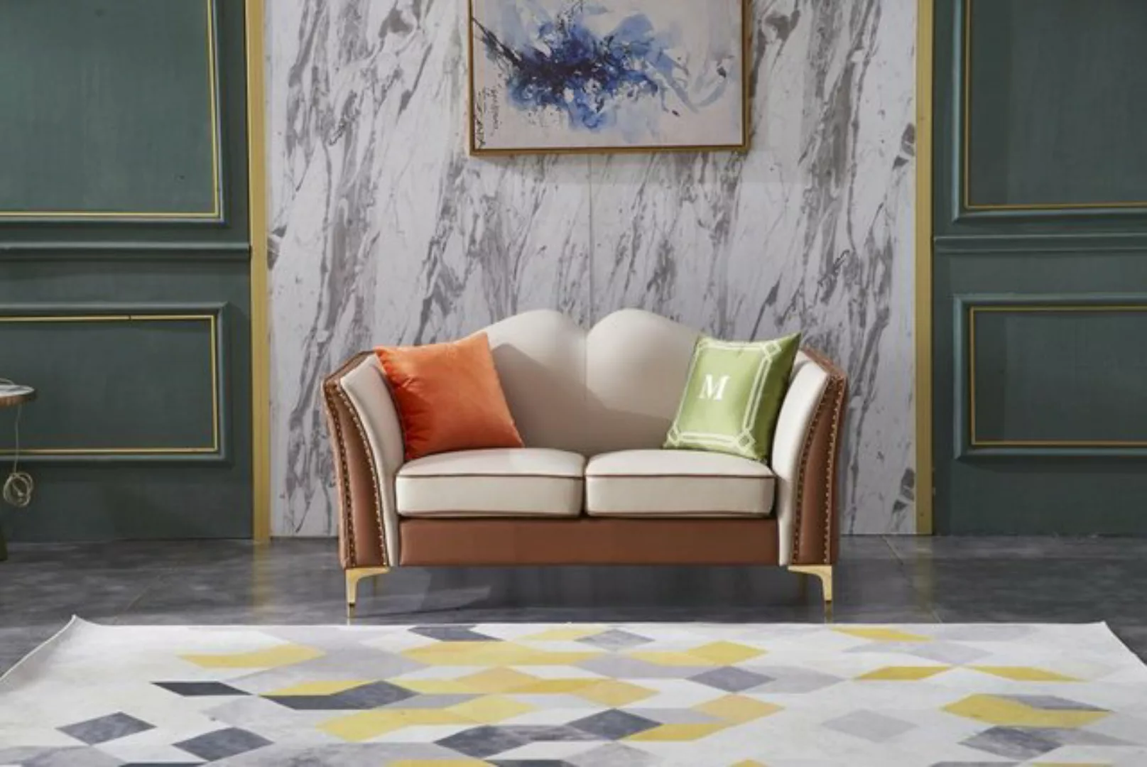 JVmoebel Sofa Klassischer Zweisitzer 2er Sitzer Sofa Couch, Made in Europe günstig online kaufen
