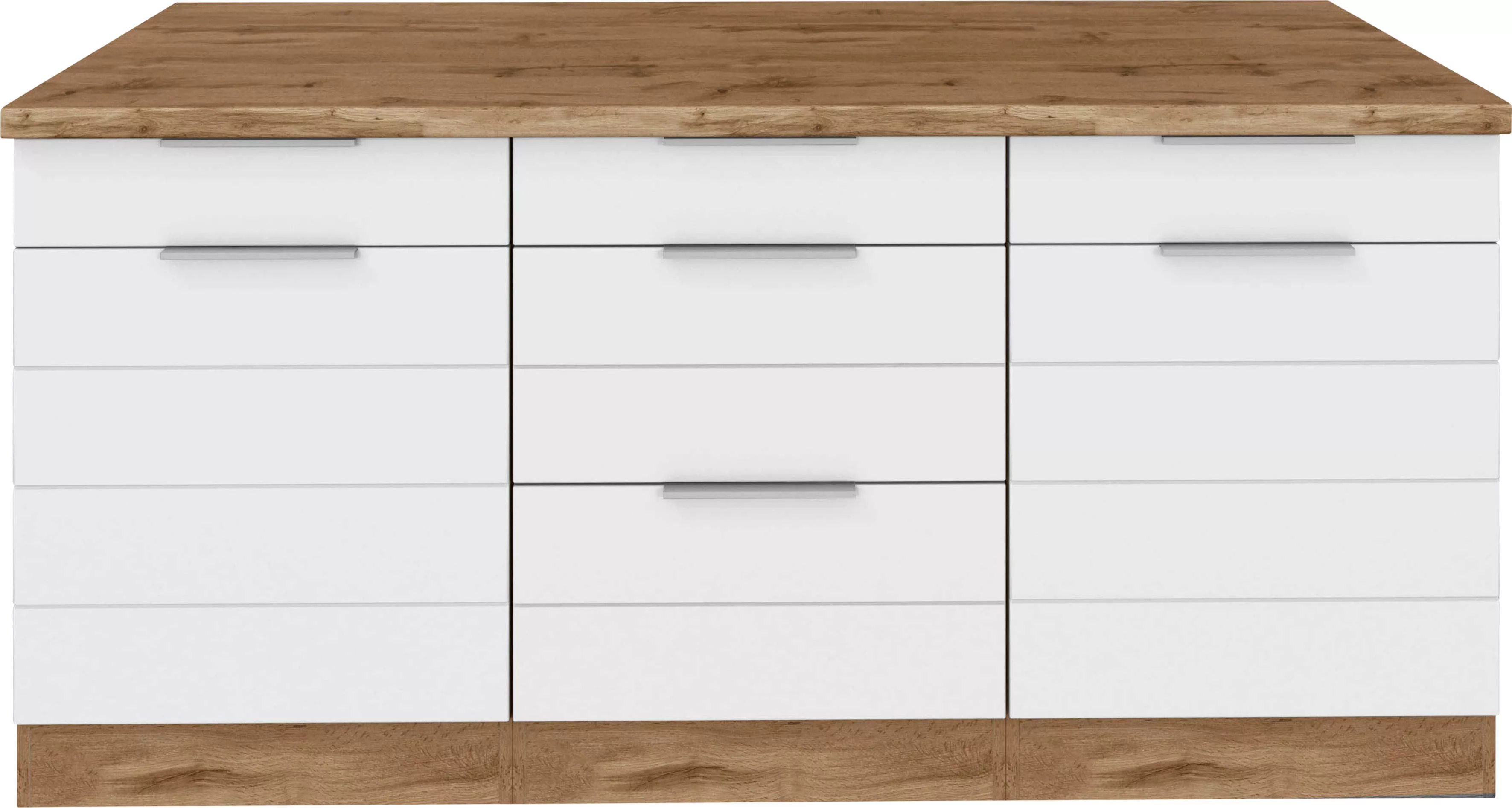 KOCHSTATION Unterschrank "KS-Luhe", 180 cm breit, für viel Stauraum, MDF-Fr günstig online kaufen