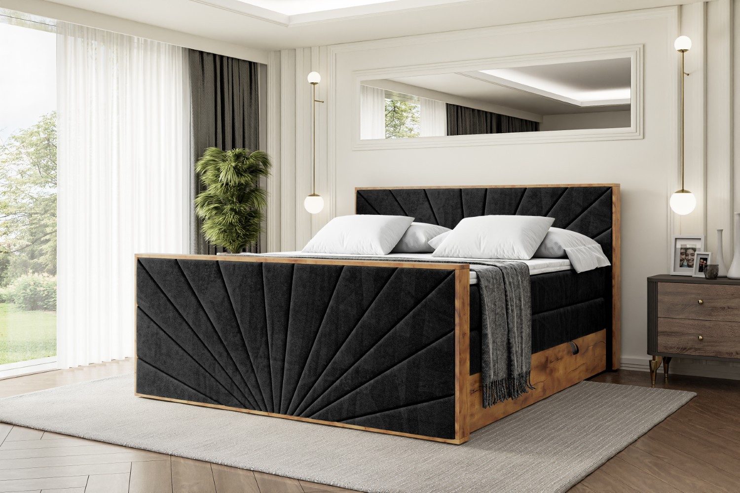 ALTDECOR Boxspringbett LOLLI6-Z KING (Multipocket-Matratze H4, günstig online kaufen