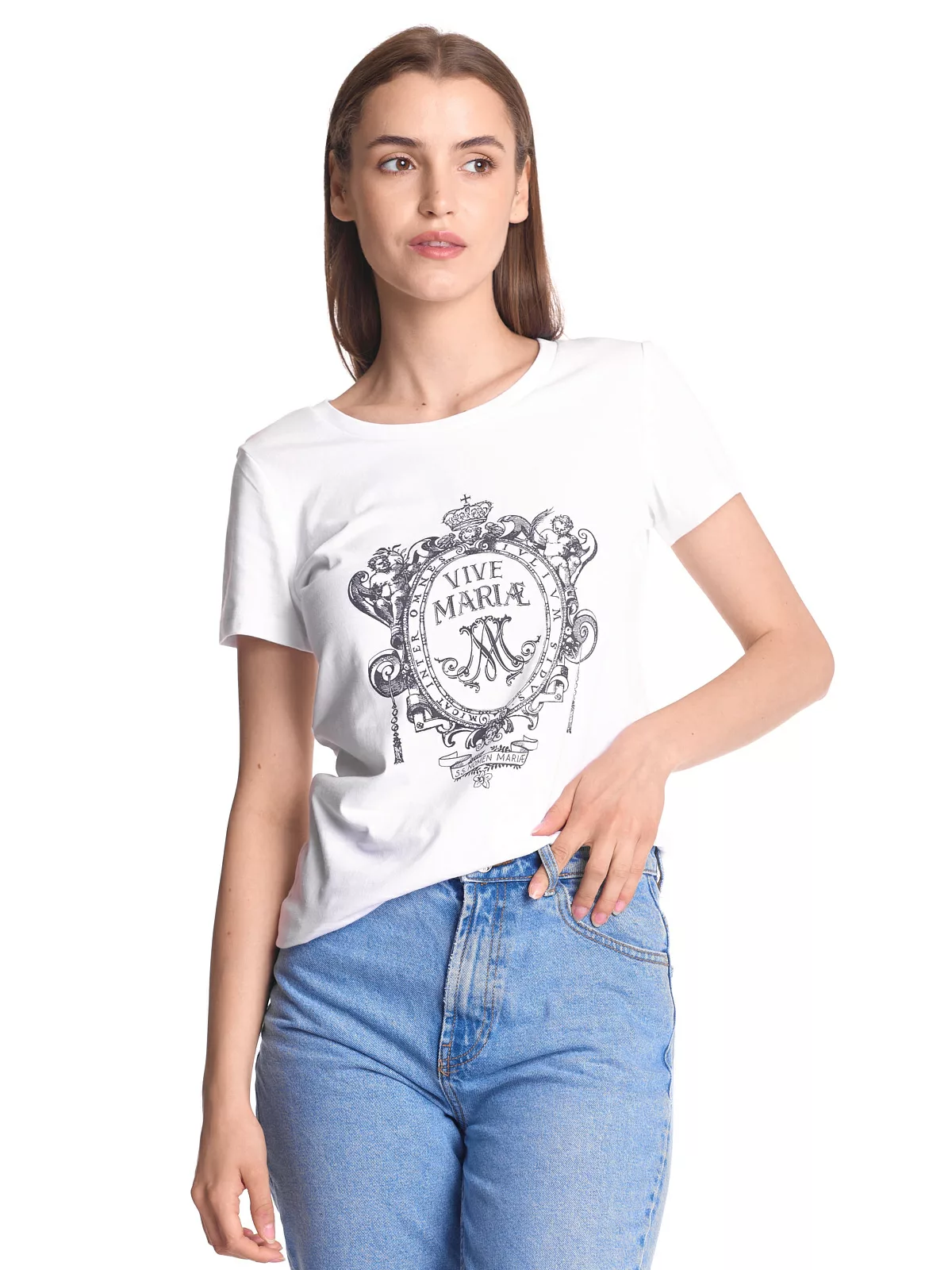 Vive Maria Maria's Baroque Damen T-Shirt weiss günstig online kaufen