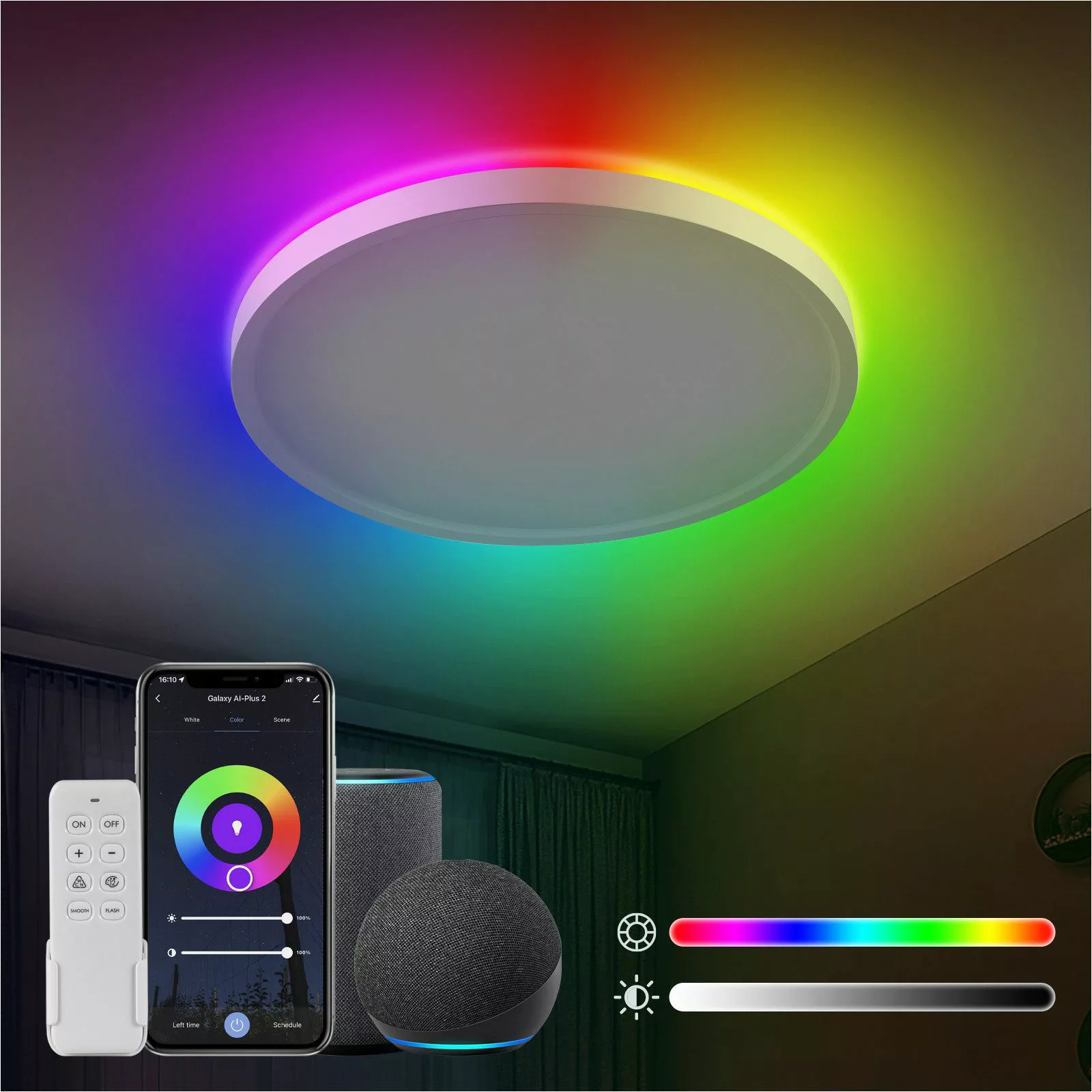 ANTEN LED Deckenleuchte Smart WiFi RGB günstig online kaufen
