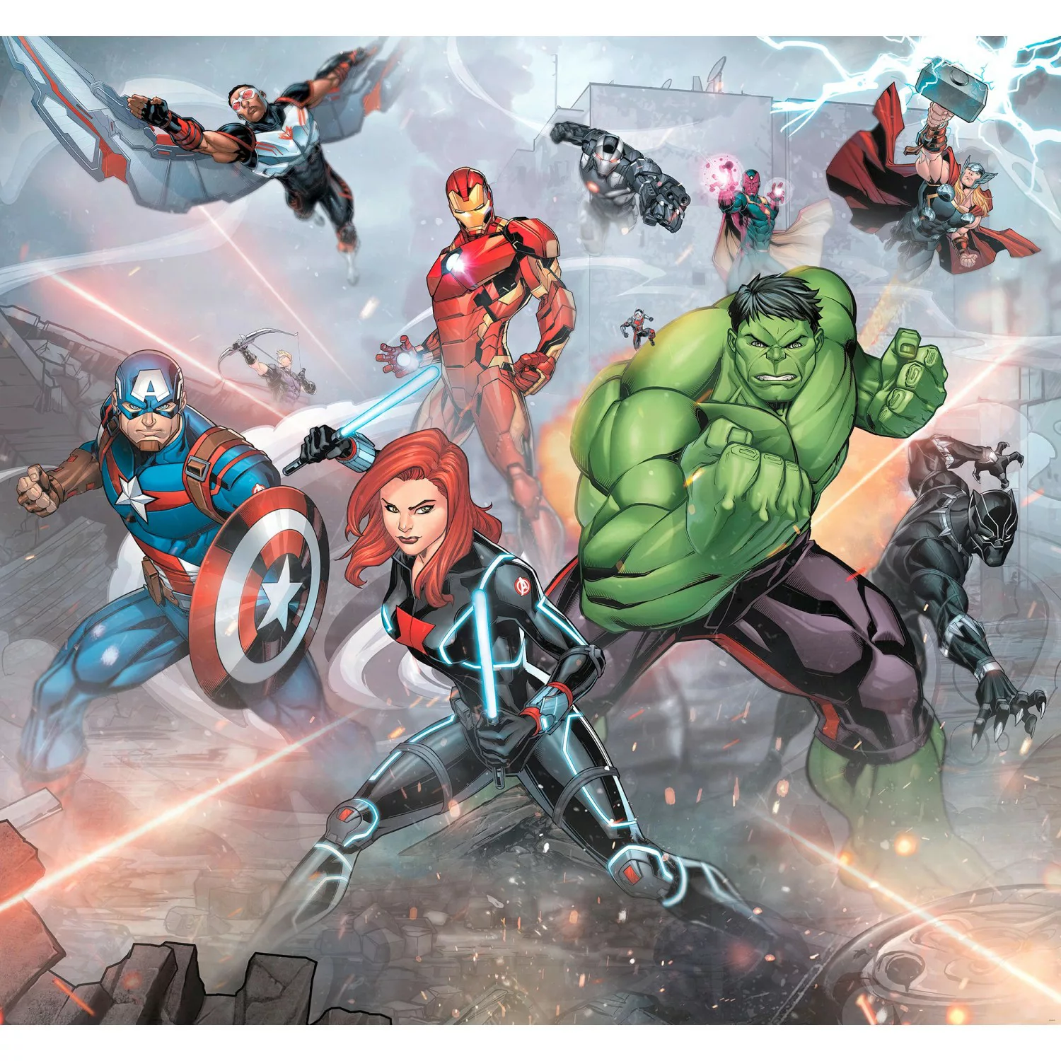 Komar Fototapete Avengers Street Revenge IADX6-074 B/H: ca. 300x280 cm günstig online kaufen