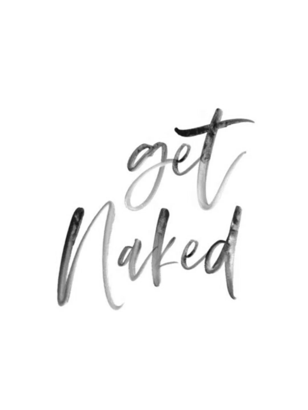 Poster / Leinwandbild - Get Naked No5 günstig online kaufen