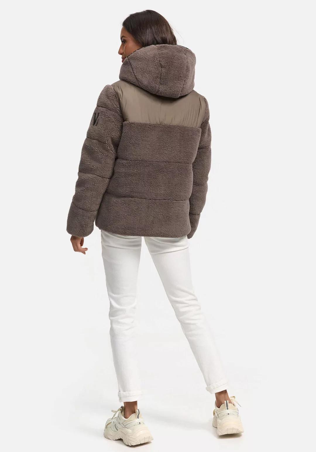 Marikoo Winterjacke Kaguraa warme Teddyfell Sherpa Jacke günstig online kaufen