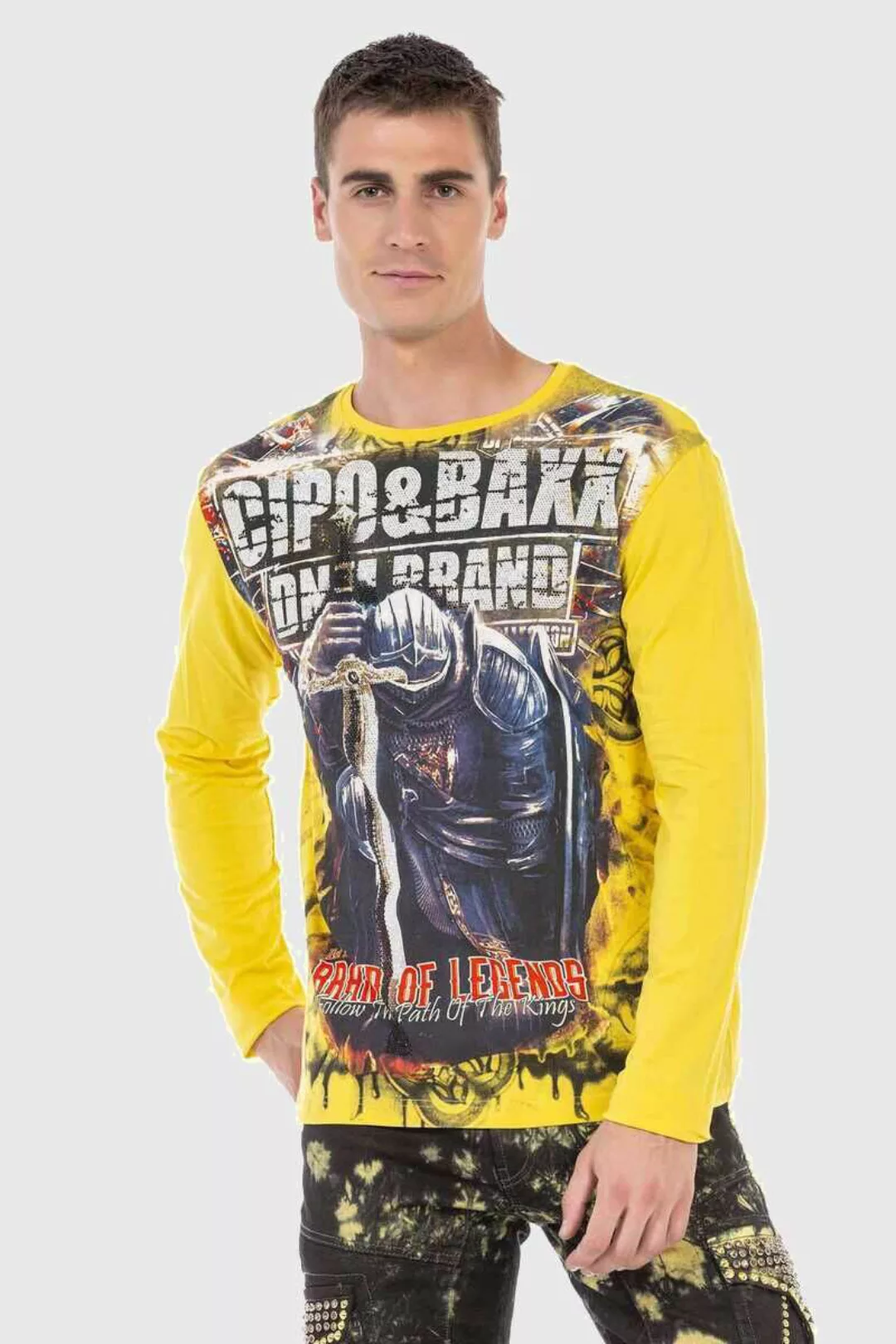 Cipo & Baxx T-Shirt "Sweatshirts", mit coolem Print günstig online kaufen