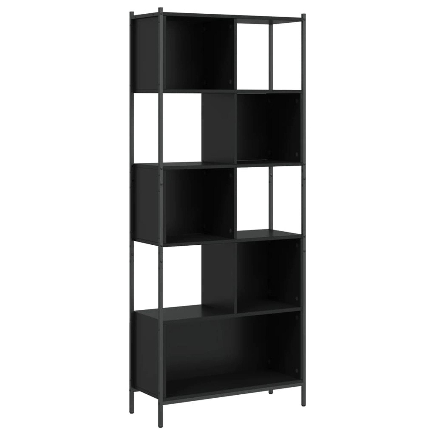 vidaXL Bücherregal Schwarz 72x28x172 cm Holzwerkstoff günstig online kaufen