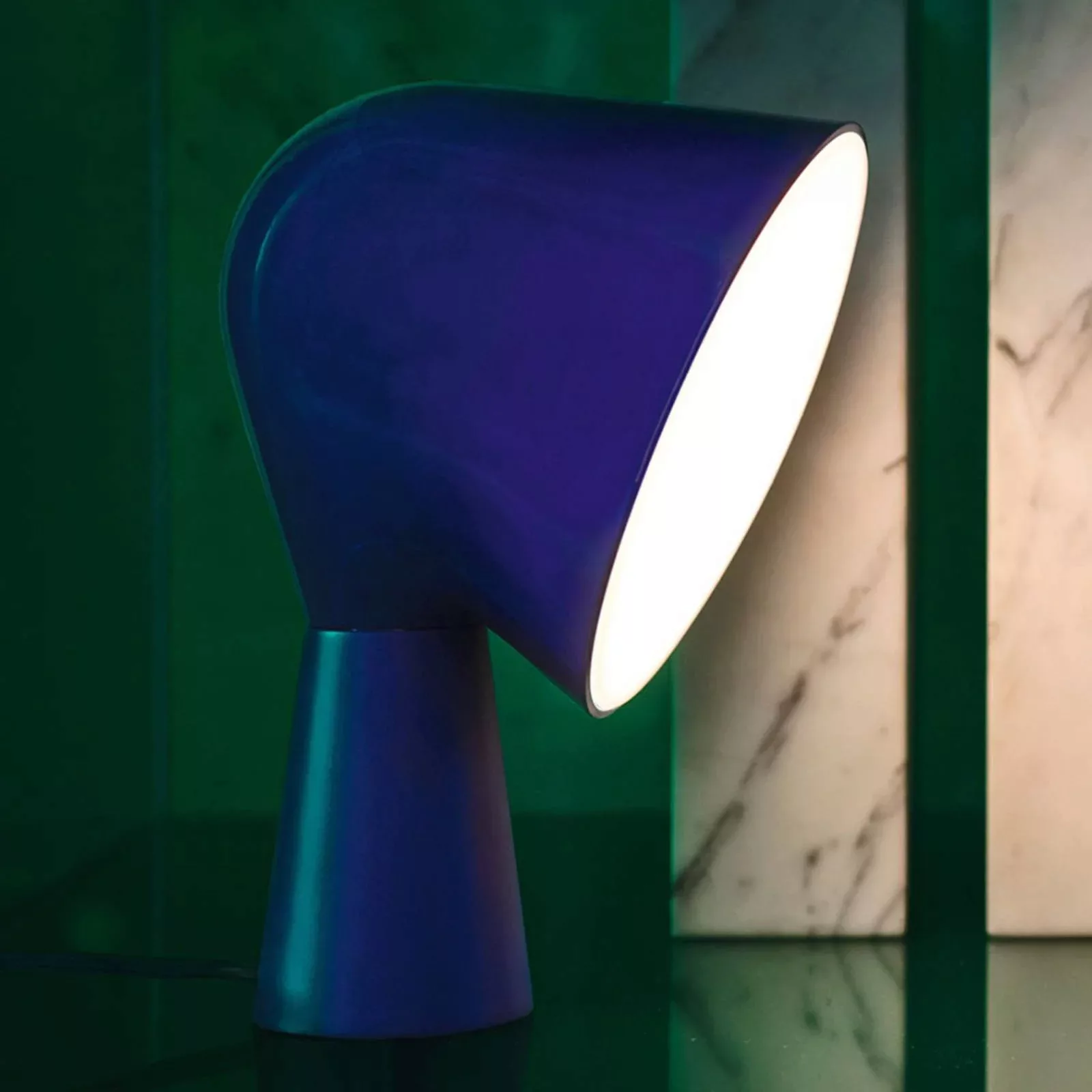 Foscarini Binic Designer-Tischleuchte, blau günstig online kaufen