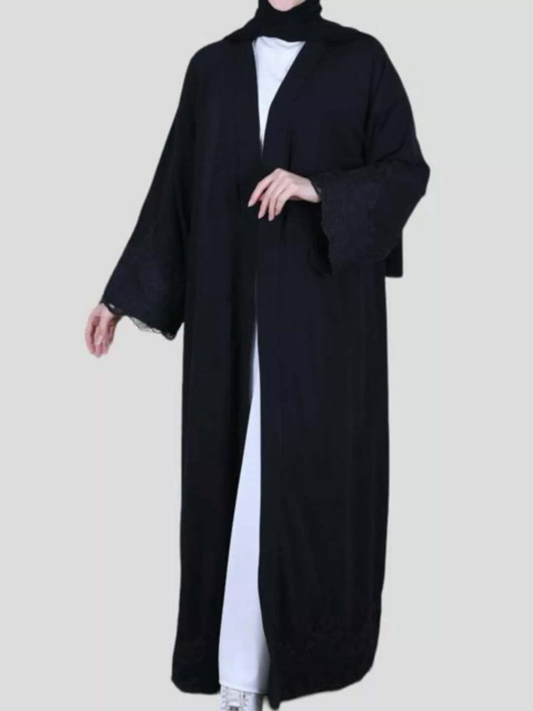 Aymasal Maxikleid Kimono Almas Abaya Kaftan Cardigan islamische Kleidung Ge günstig online kaufen