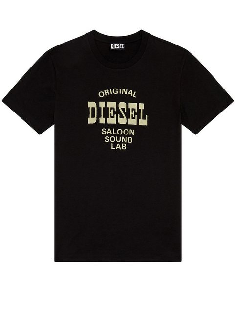 Diesel Rundhalsshirt Slim Fit - Schwarz - T-DIEGOR-E12 9XX günstig online kaufen