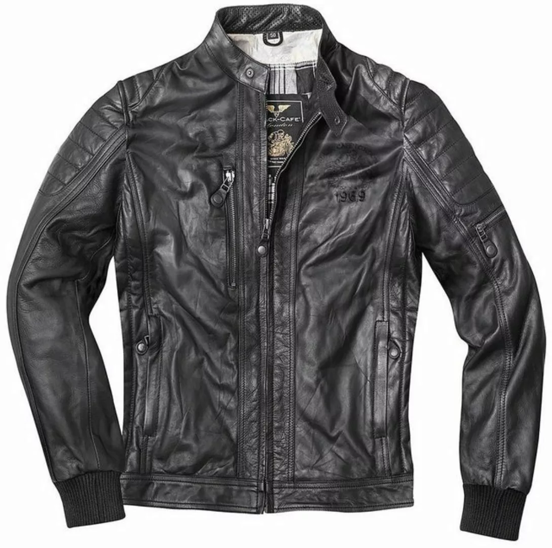 Black-Cafe London Motorradjacke Detroit Motorrad Lederjacke günstig online kaufen