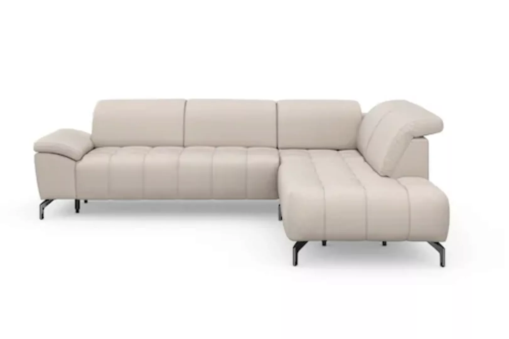 sit&more Ecksofa "Cool L-Form", wahlweise mit Kopfteilverstellung und Vorzi günstig online kaufen