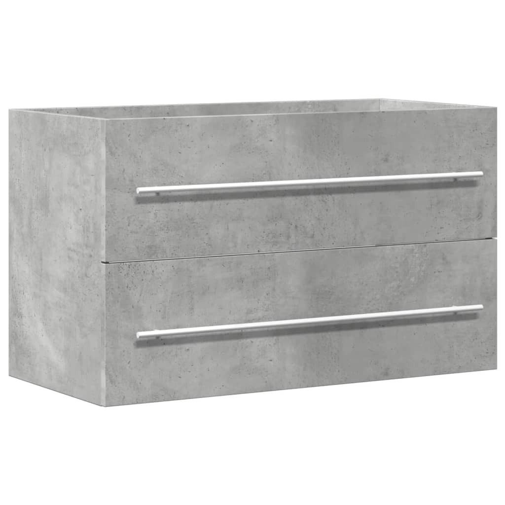 vidaXL Badezimmer-Set Waschbeckenunterschrank Artisan-Eiche 80x38,5x48 cm, günstig online kaufen