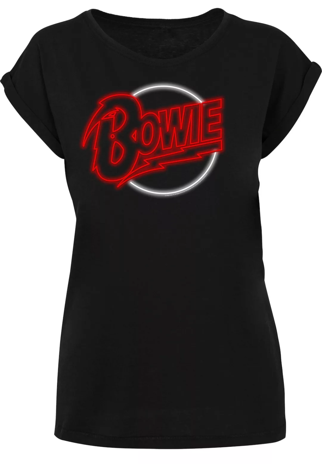 F4NT4STIC T-Shirt "David Bowie Neon Logo", Print günstig online kaufen