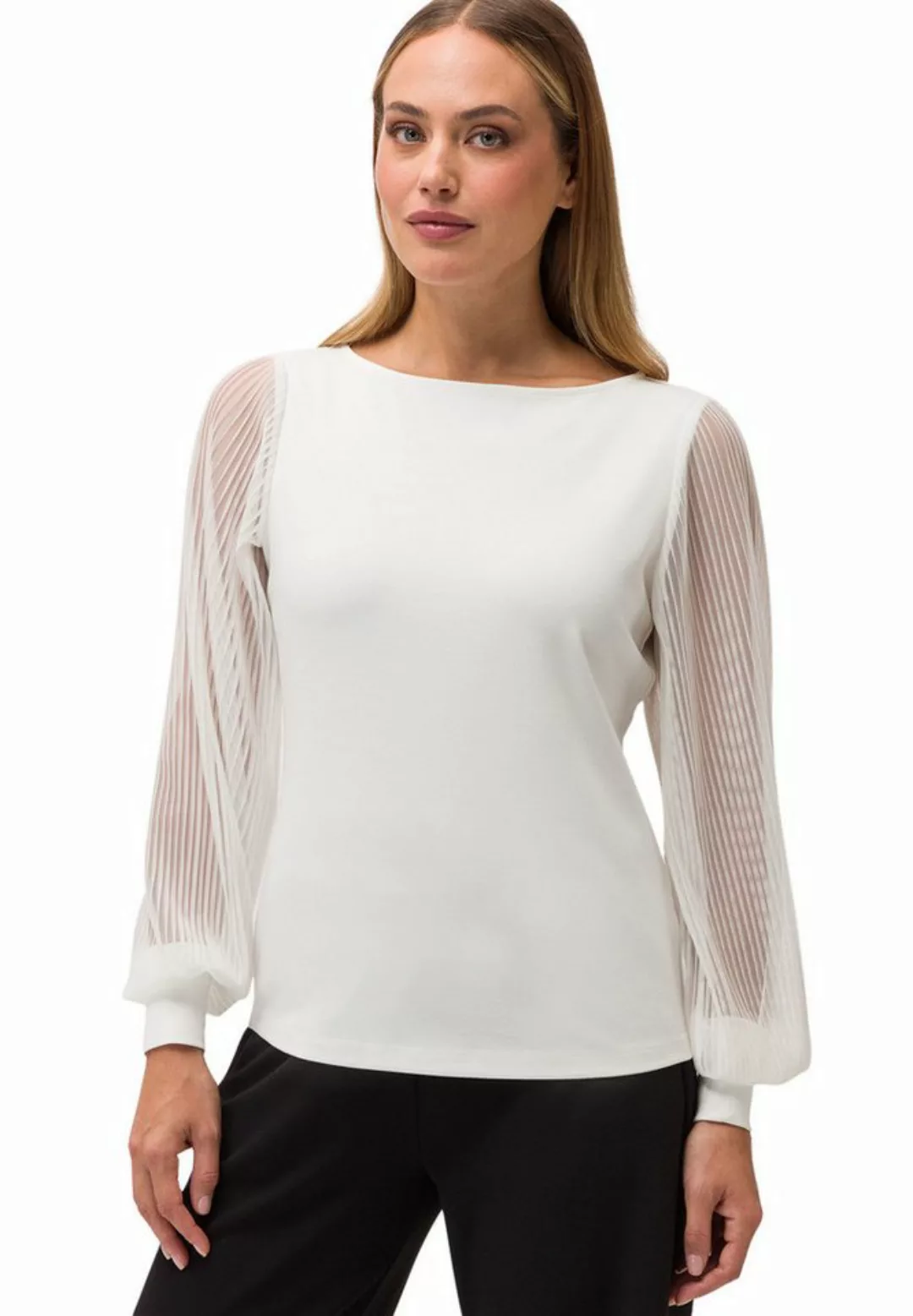 Zero 3/4-Arm-Shirt zero Jerseyshirt mit Glitzereffekt (1-tlg) Plain/ohne De günstig online kaufen