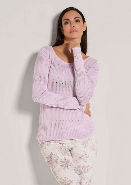 MADELEINE Strickpullover Rundhals-Pullover im Muster-Mix günstig online kaufen