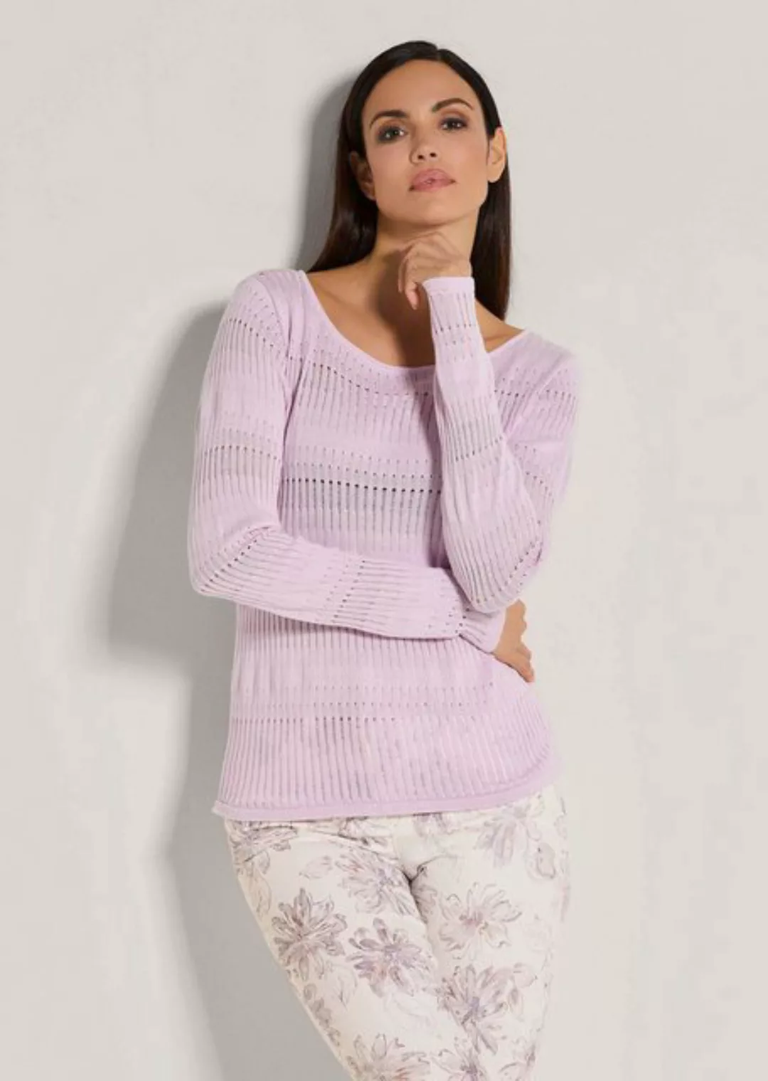 MADELEINE Strickpullover Rundhals-Pullover im Muster-Mix günstig online kaufen