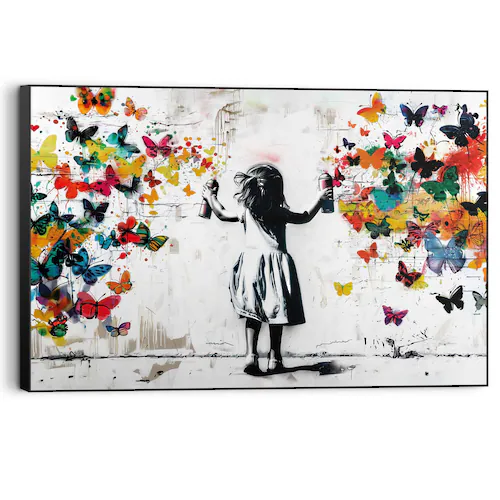 Reinders! Wandbild »Wolke von Schmetterlingen«, Kinderzimmer - Mädchen - Me günstig online kaufen