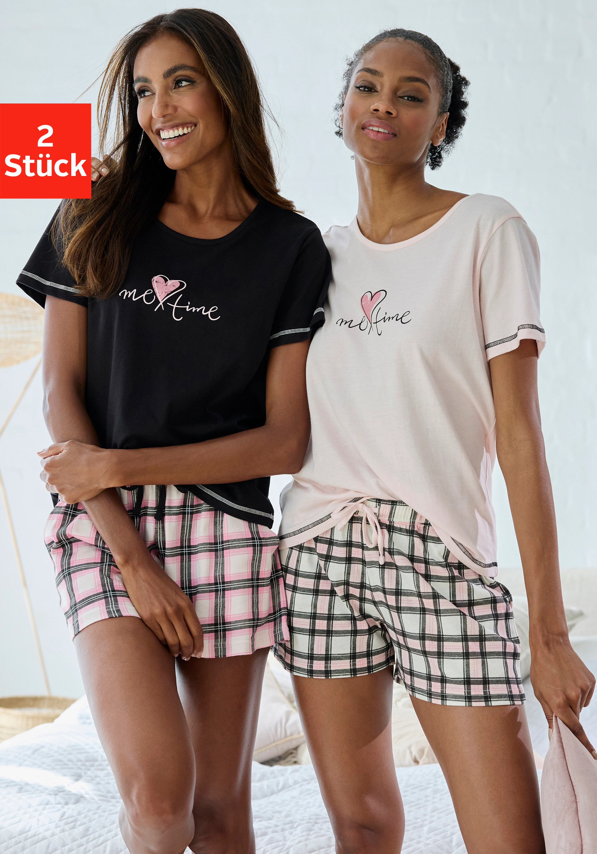 Vivance Dreams Shorty, (Packung, 4 tlg., 2 Stück), im Doppelpack mit Karomu günstig online kaufen