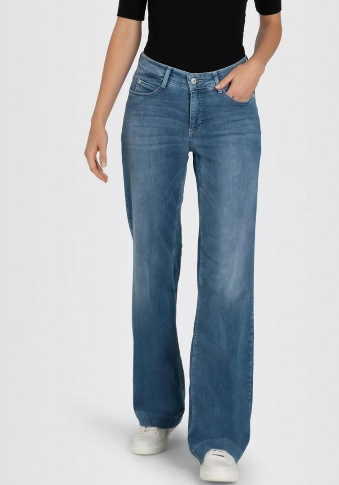 MAC Weite Jeans DREAM WIDE mit weitem Bein-Stretch günstig online kaufen