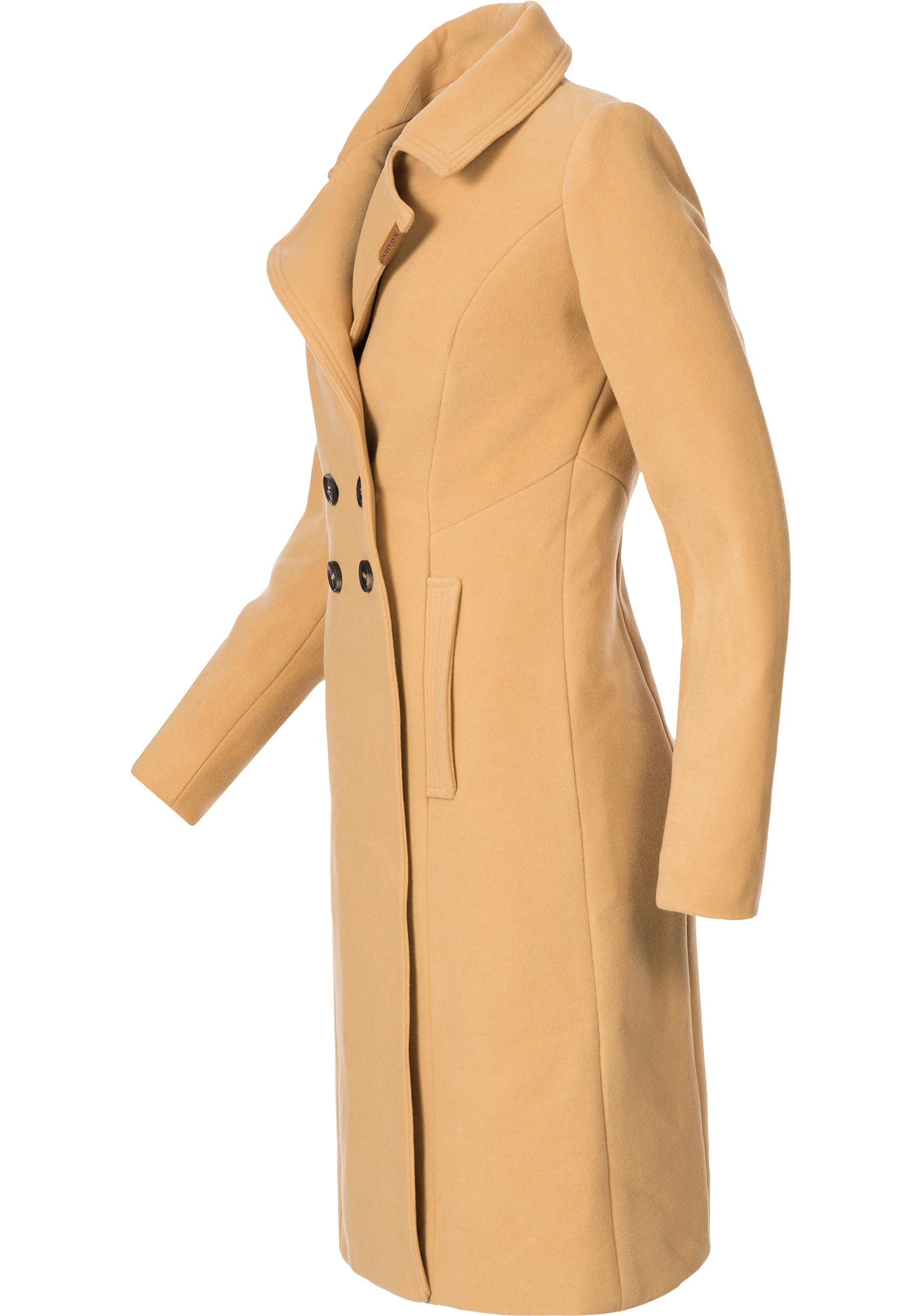 Navahoo Wintermantel "Wooly", edler Damen Trenchcoat in Wollmantel-Optik günstig online kaufen