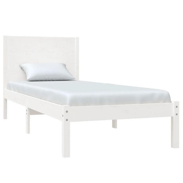 vidaXL Bett Massivholzbett Weiß 75x190 cm günstig online kaufen