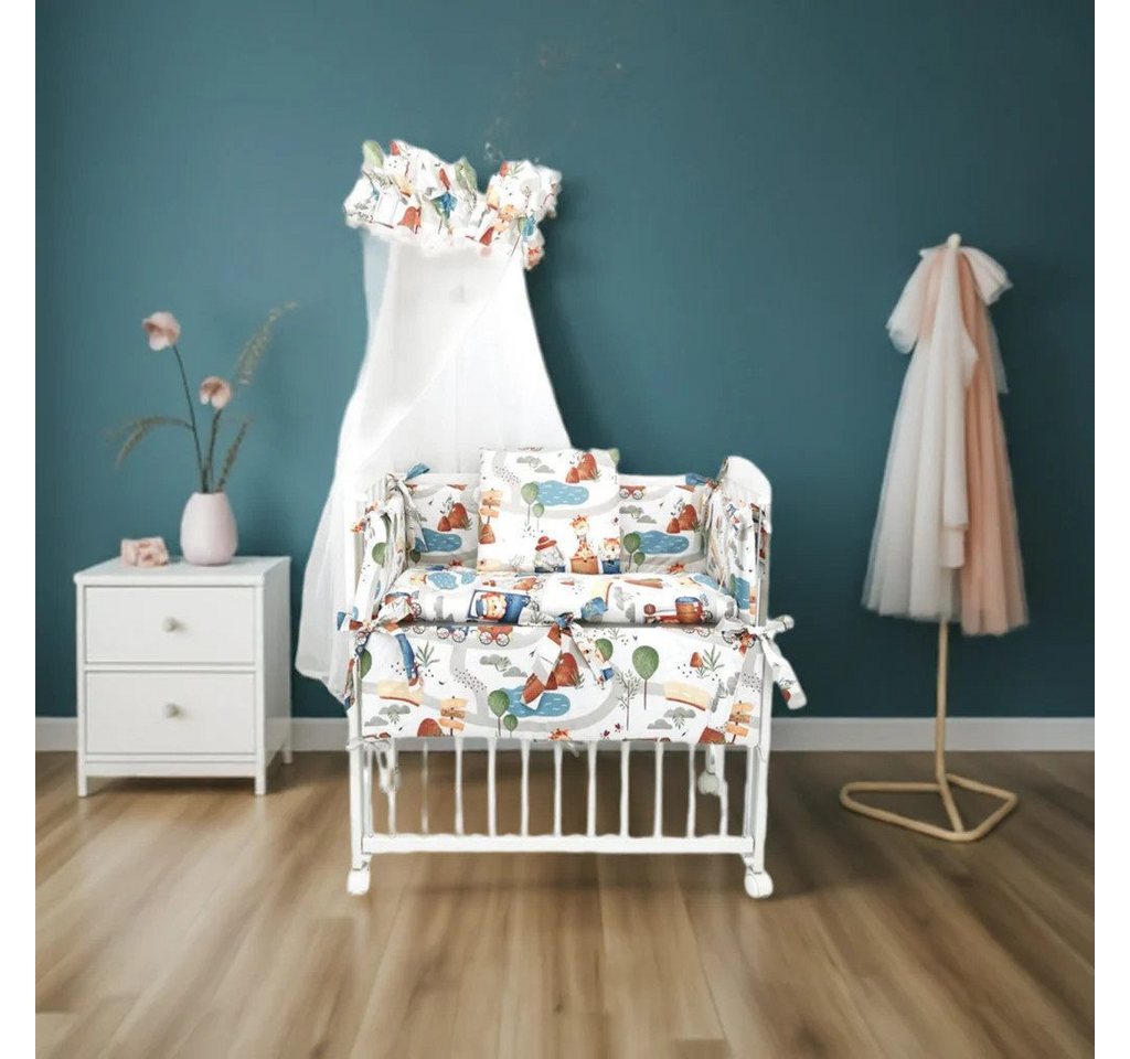 Babyhafen Beistellbett Babybett Zustellbett 90x40 cm Komplettbett SET Druck günstig online kaufen