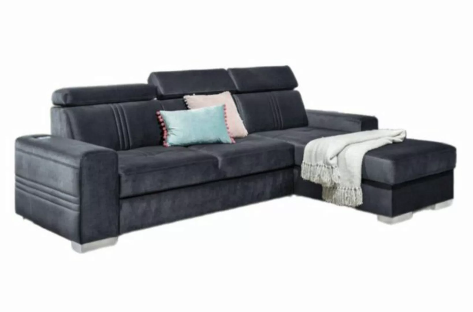 Luxusbetten24 Schlafsofa Designer Sofa Leandro Mini, mit USB, Schlaf- und K günstig online kaufen