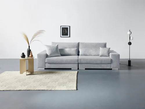 Home affaire Big-Sofa Vasco, Breite 277 cm, inkl. 6-teiliges Kissenset, in günstig online kaufen