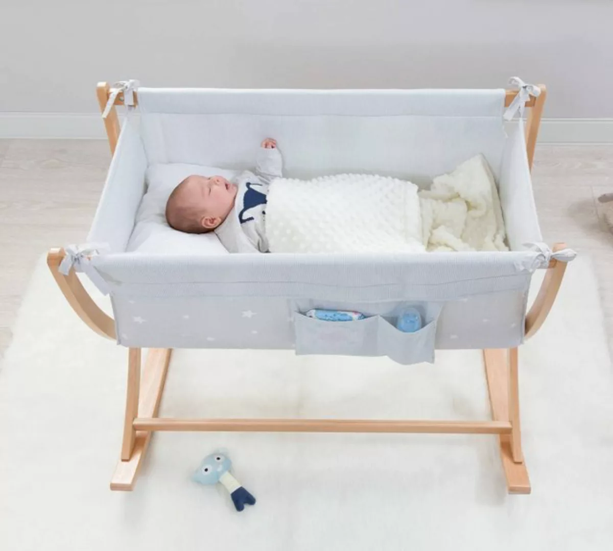 Möbel-Zeit Babybett Babybett, Stubenbett, Stubenwagen, Schaukelwiege, Babyw günstig online kaufen