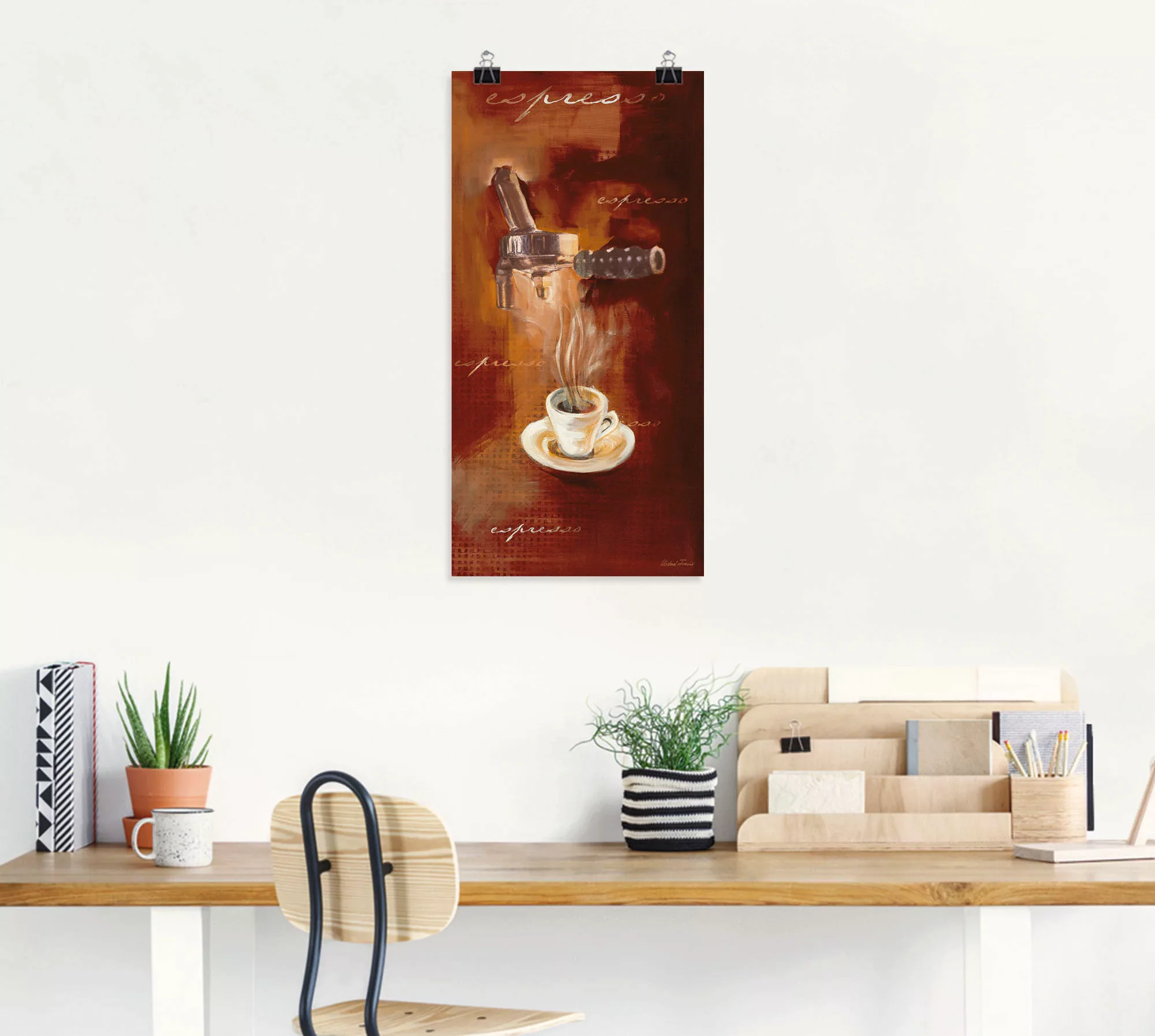 Artland Wandbild "Espresso I", Getränke, (1 St.), als Alubild, Outdoorbild, günstig online kaufen