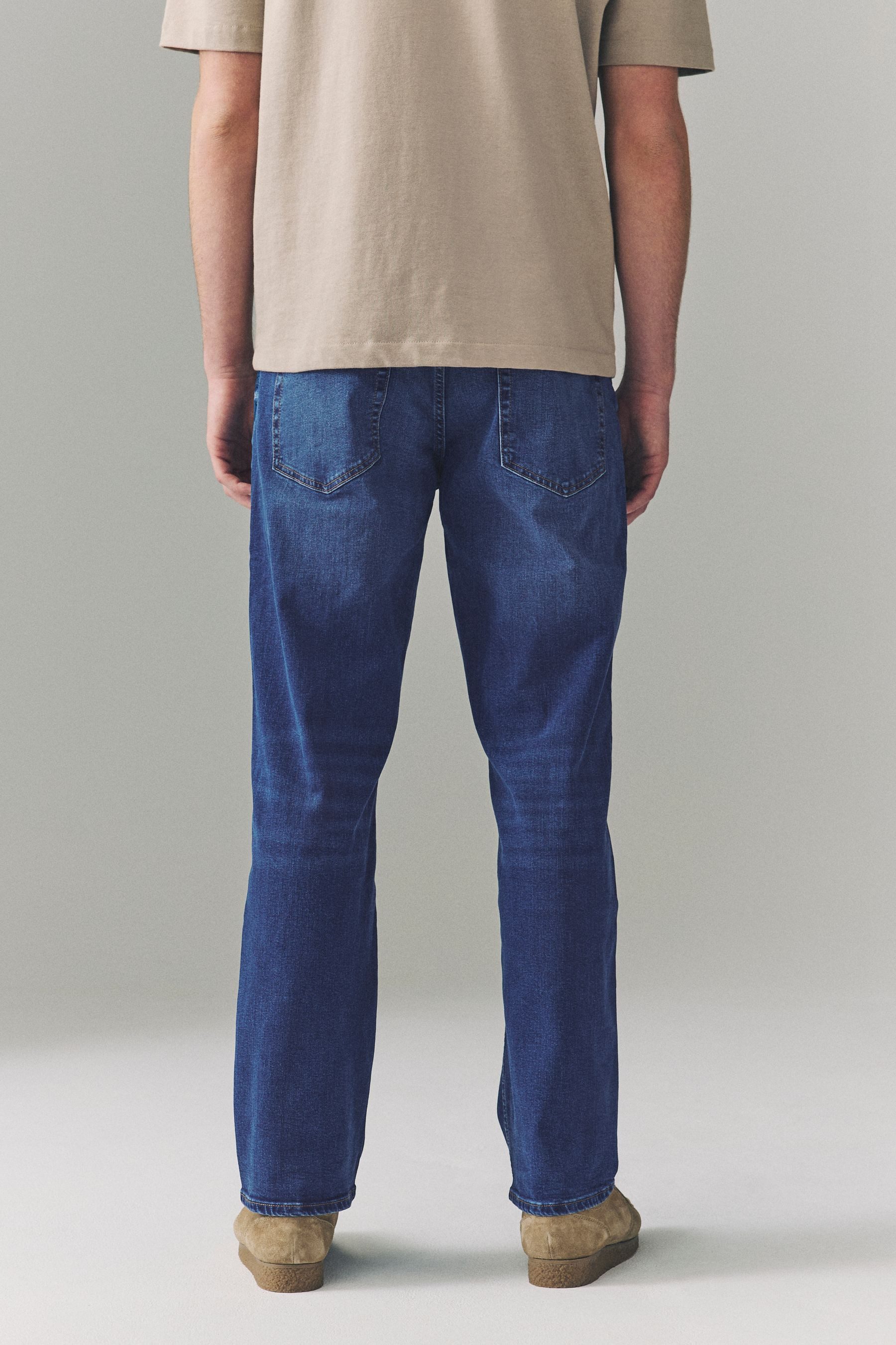 Next Straight-Jeans Klassische Straight Fit Stretch-Jeans günstig online kaufen