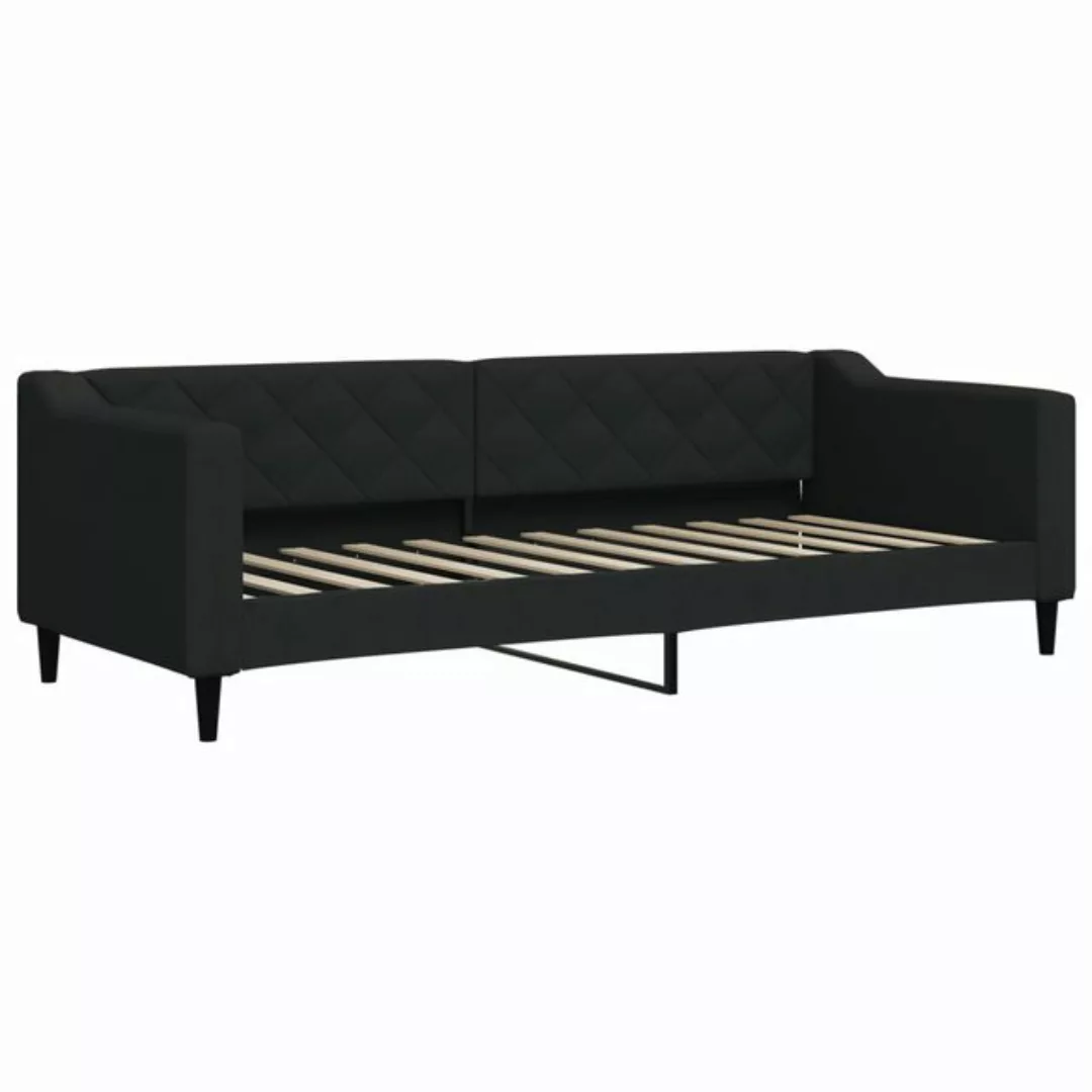 vidaXL Gästebett Gästebett Tagesbett Schwarz 80x200 cm Stoff Bett Bettgeste günstig online kaufen