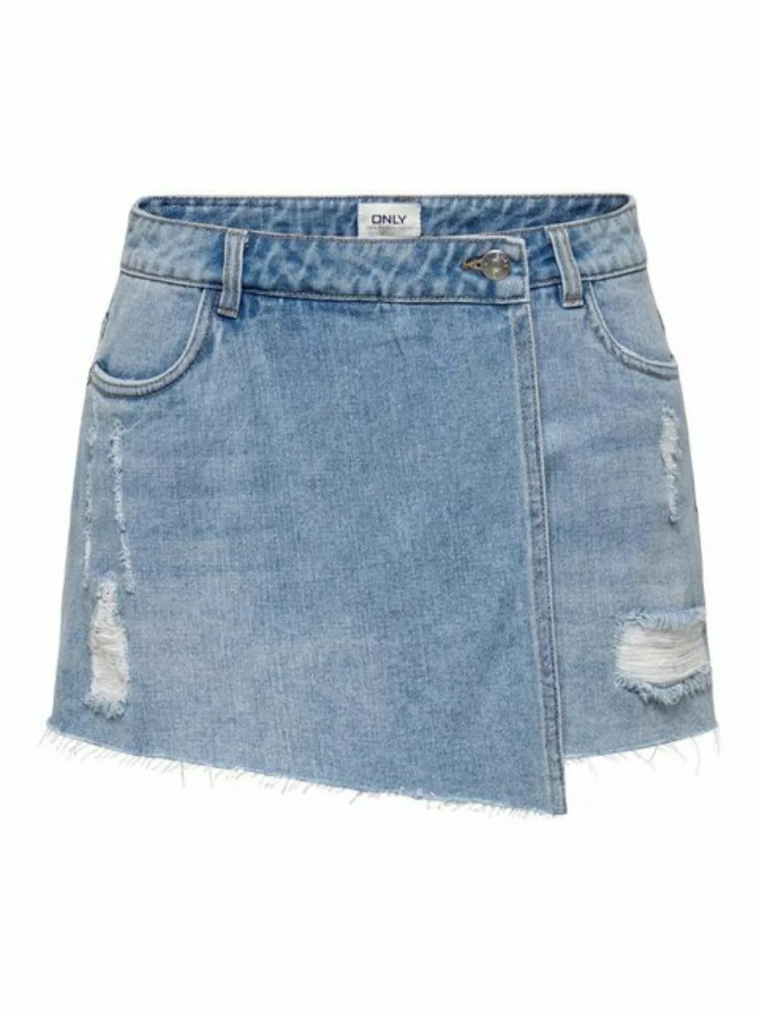 ONLY Jeansrock "ONLTEXAS REG DNM SKORT BJ NOOS", mit Destroyed Effekt günstig online kaufen