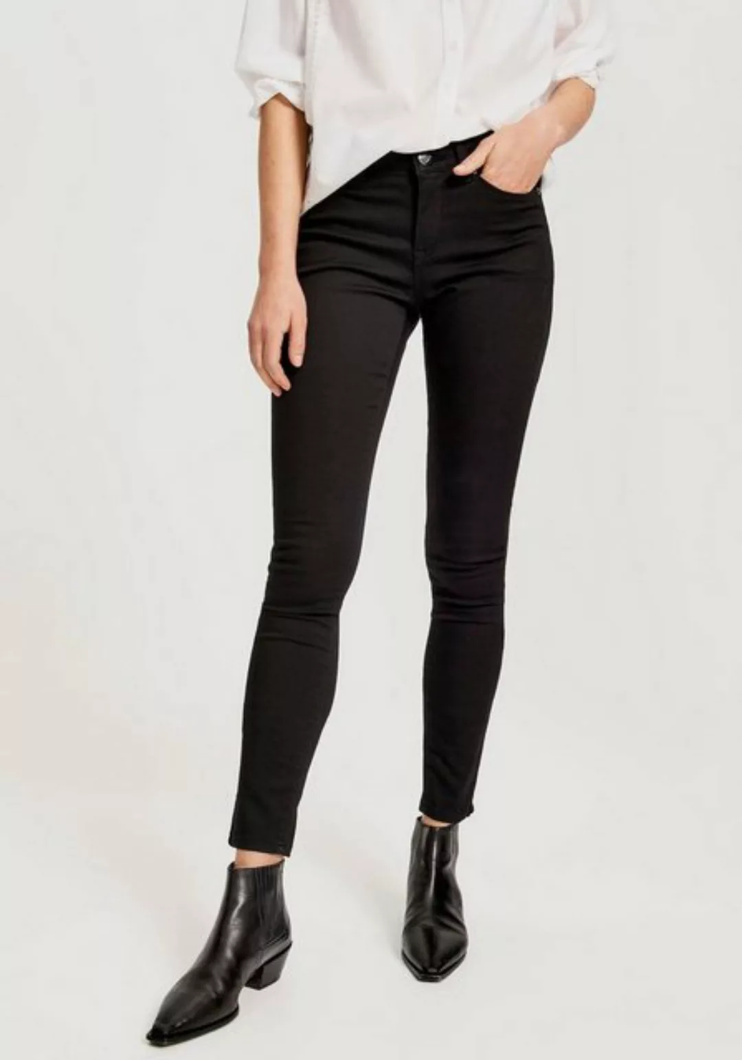 OPUS Skinny-fit-Jeans Elma black im Five-Pocket-Design günstig online kaufen