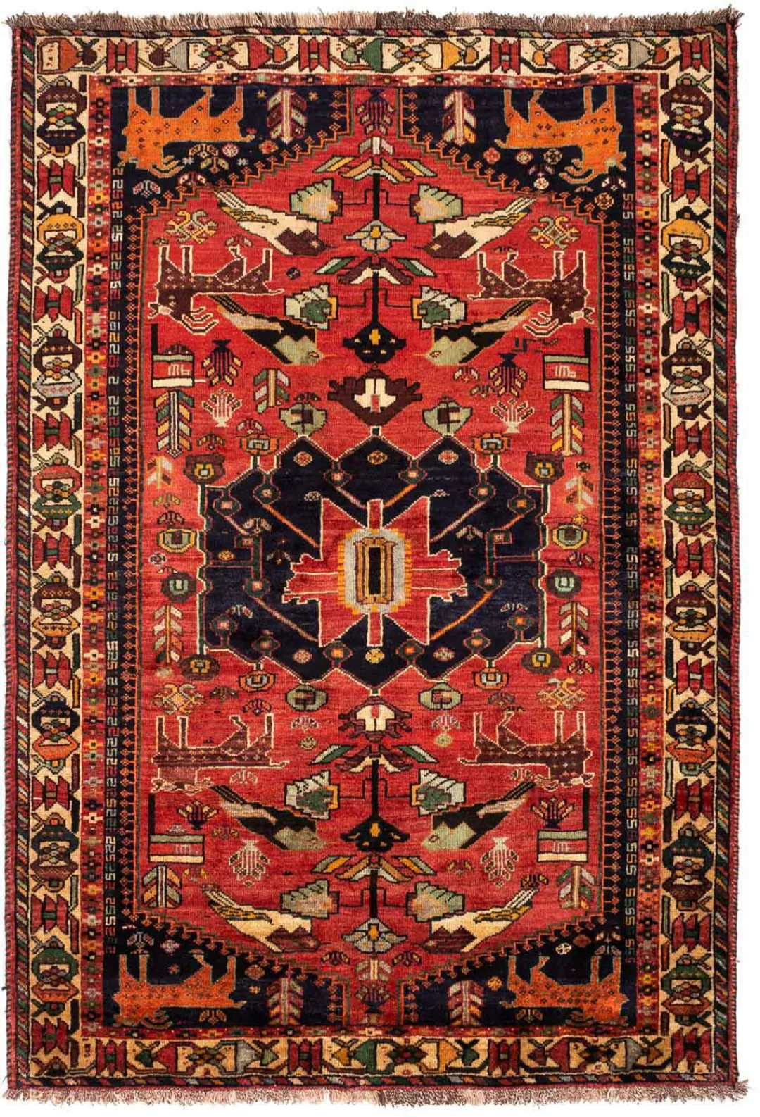 morgenland Wollteppich »Shiraz Medaillon 250 x 160 cm«, rechteckig günstig online kaufen