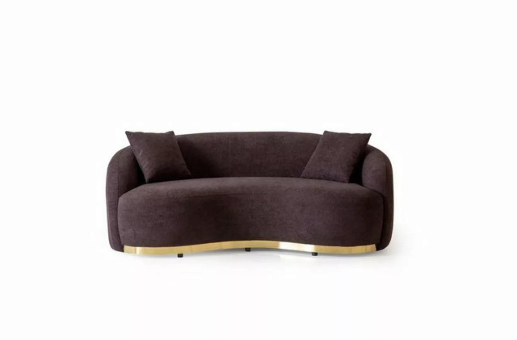JVmoebel 3-Sitzer Luxus Sofa 3 - sitzer Design Braun weiche Sofa Polster Te günstig online kaufen