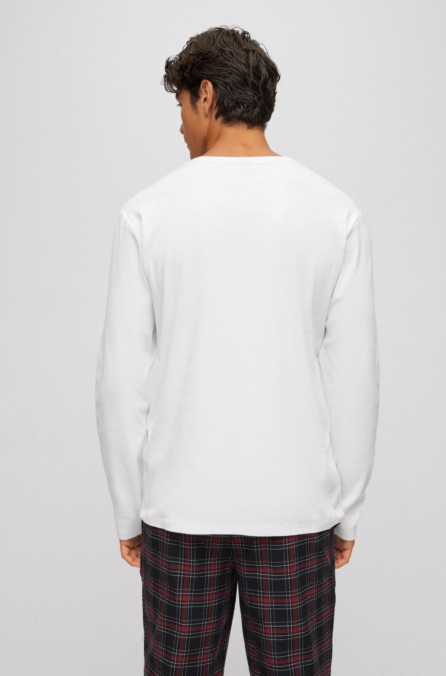 BOSS Langarmshirt Cosy LS-Shirt mit Knopfverschluss günstig online kaufen