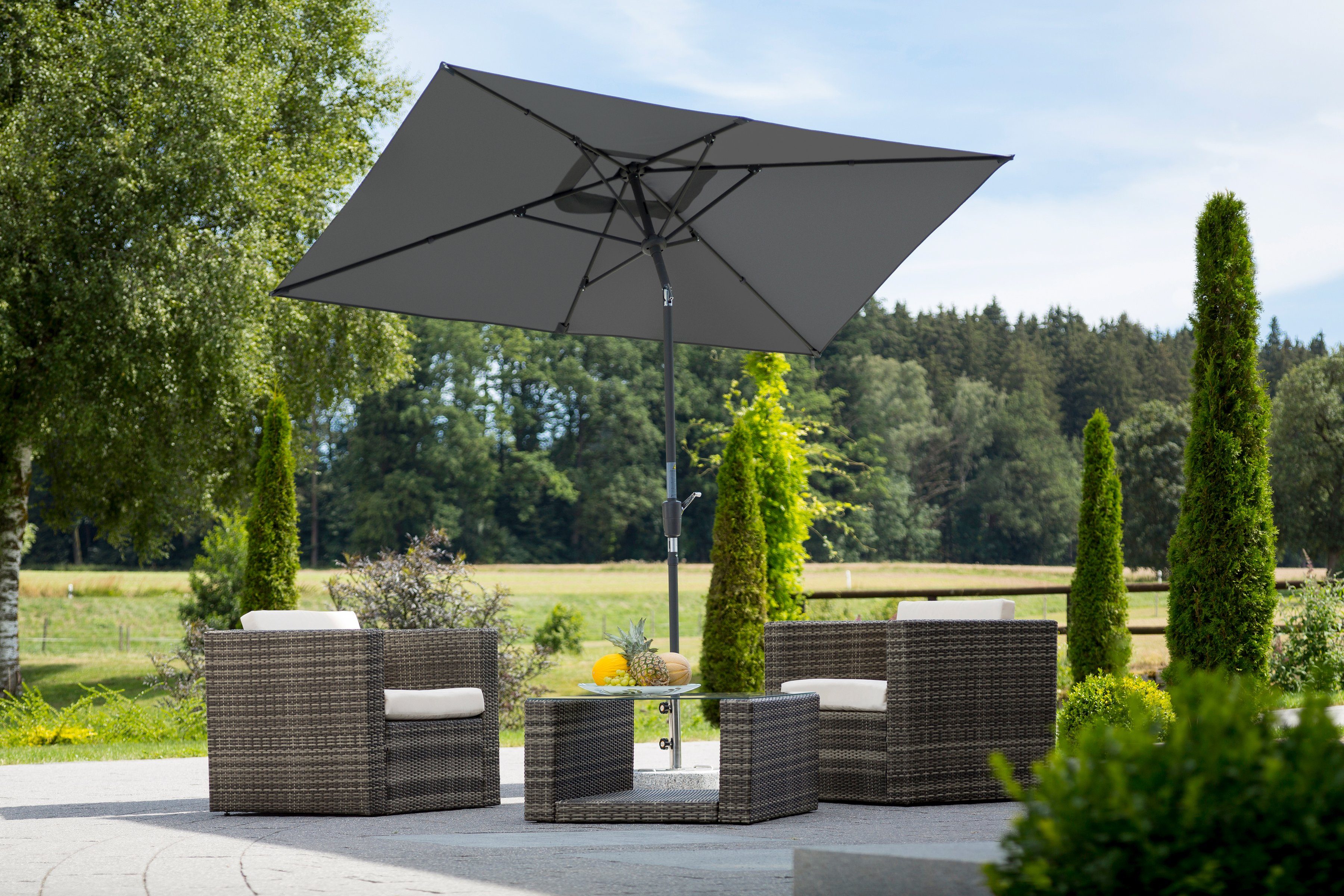 Schneider Balkonschirme 270 cmx 150 cm Apfelgrün mit Knickfunktion günstig online kaufen