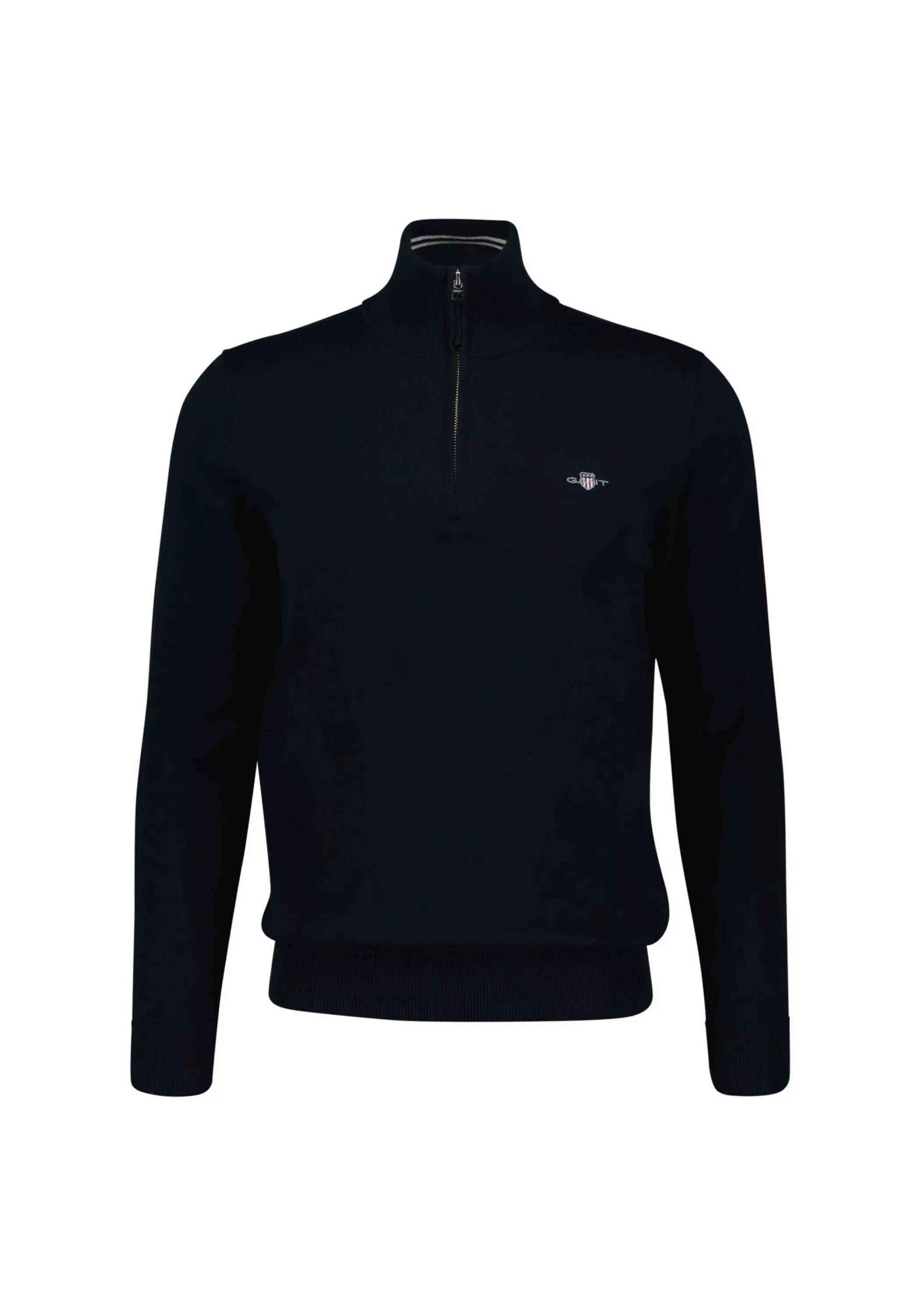 Gant Troyer "CLASSIC COTTON HALF ZIP", mit gerippten Details günstig online kaufen