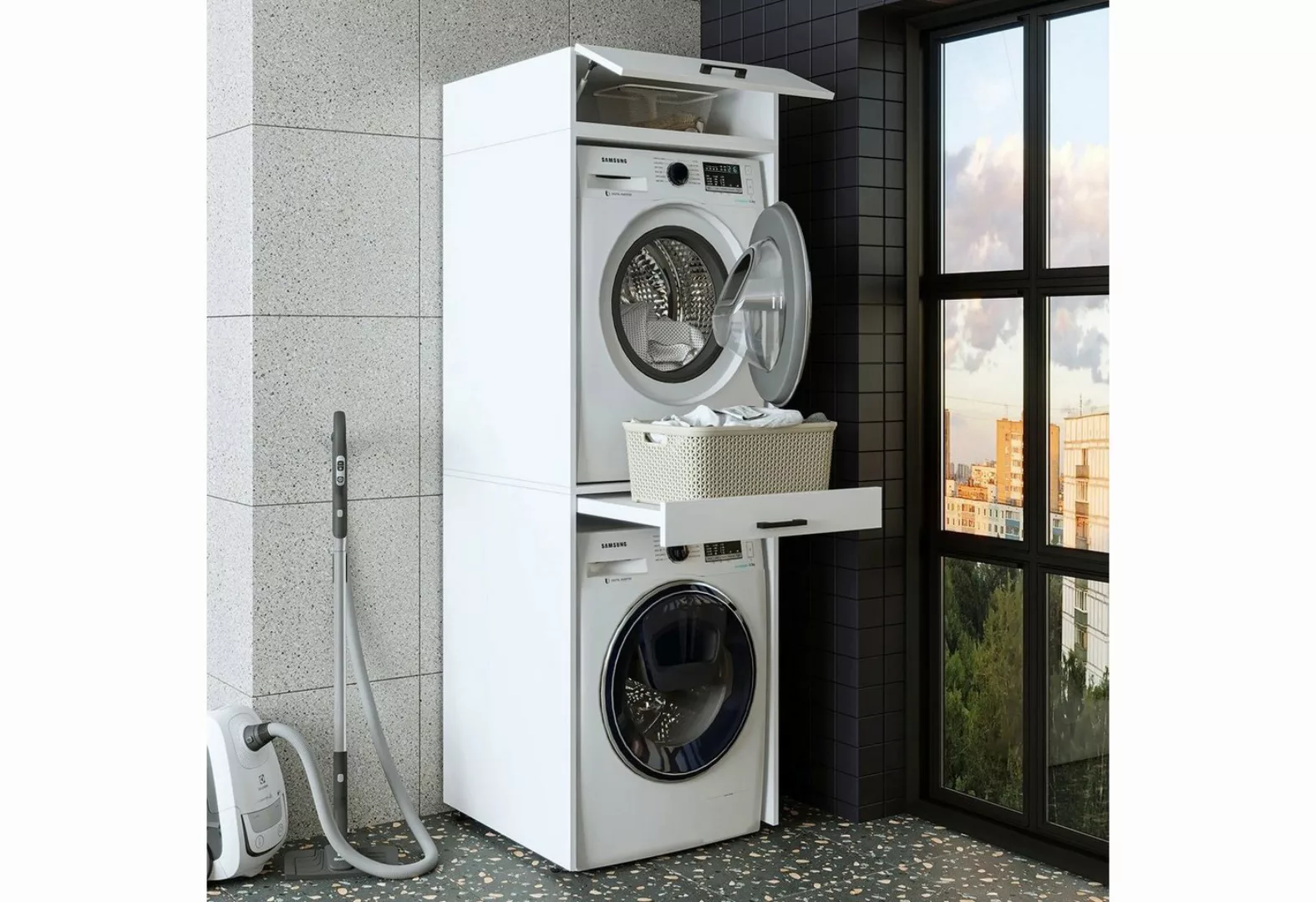 Roomart Waschmaschinenumbauschrank (Waschmaschinenschrank für Trockner und günstig online kaufen