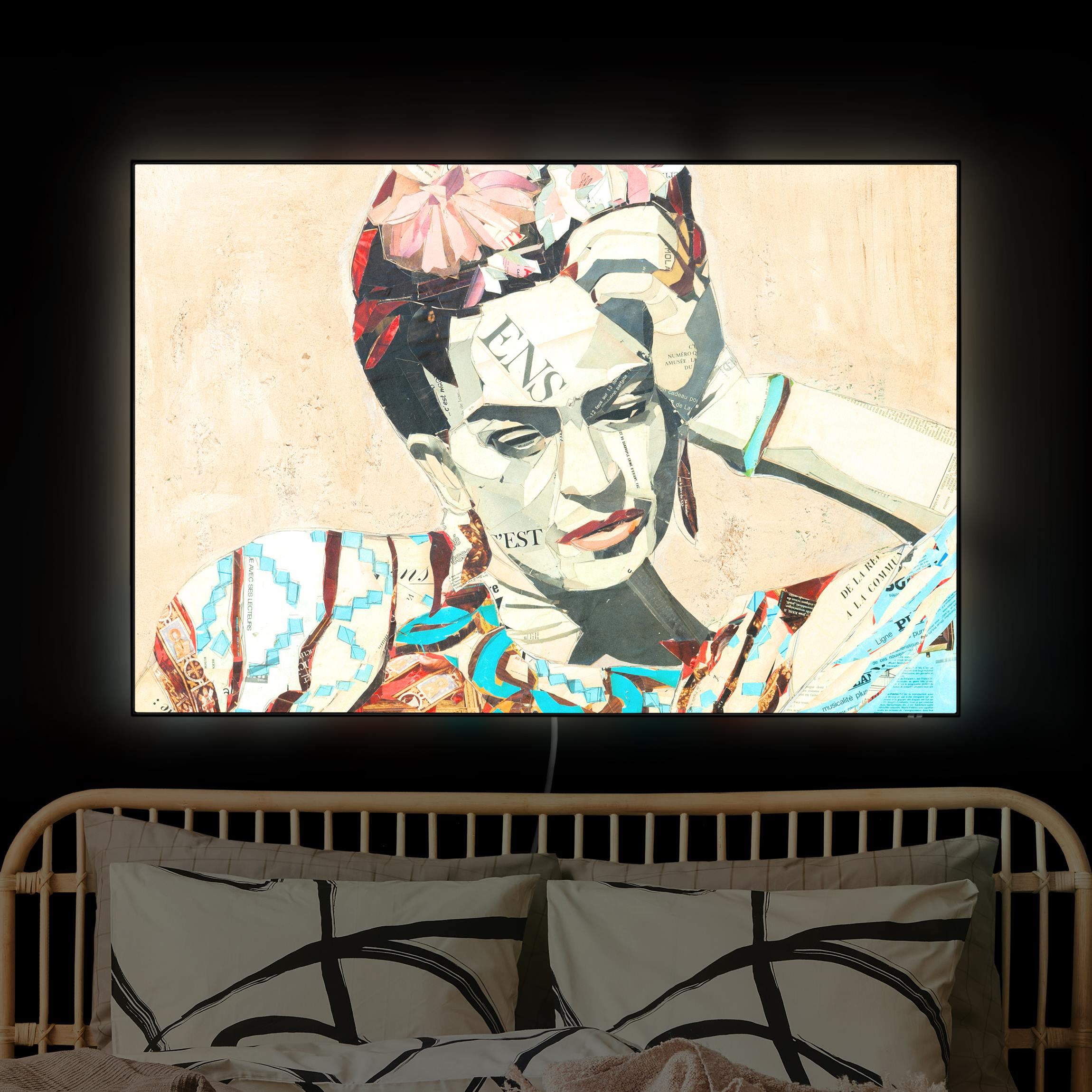 LED-Wechselbild Frida Kahlo - Collage No.1 günstig online kaufen