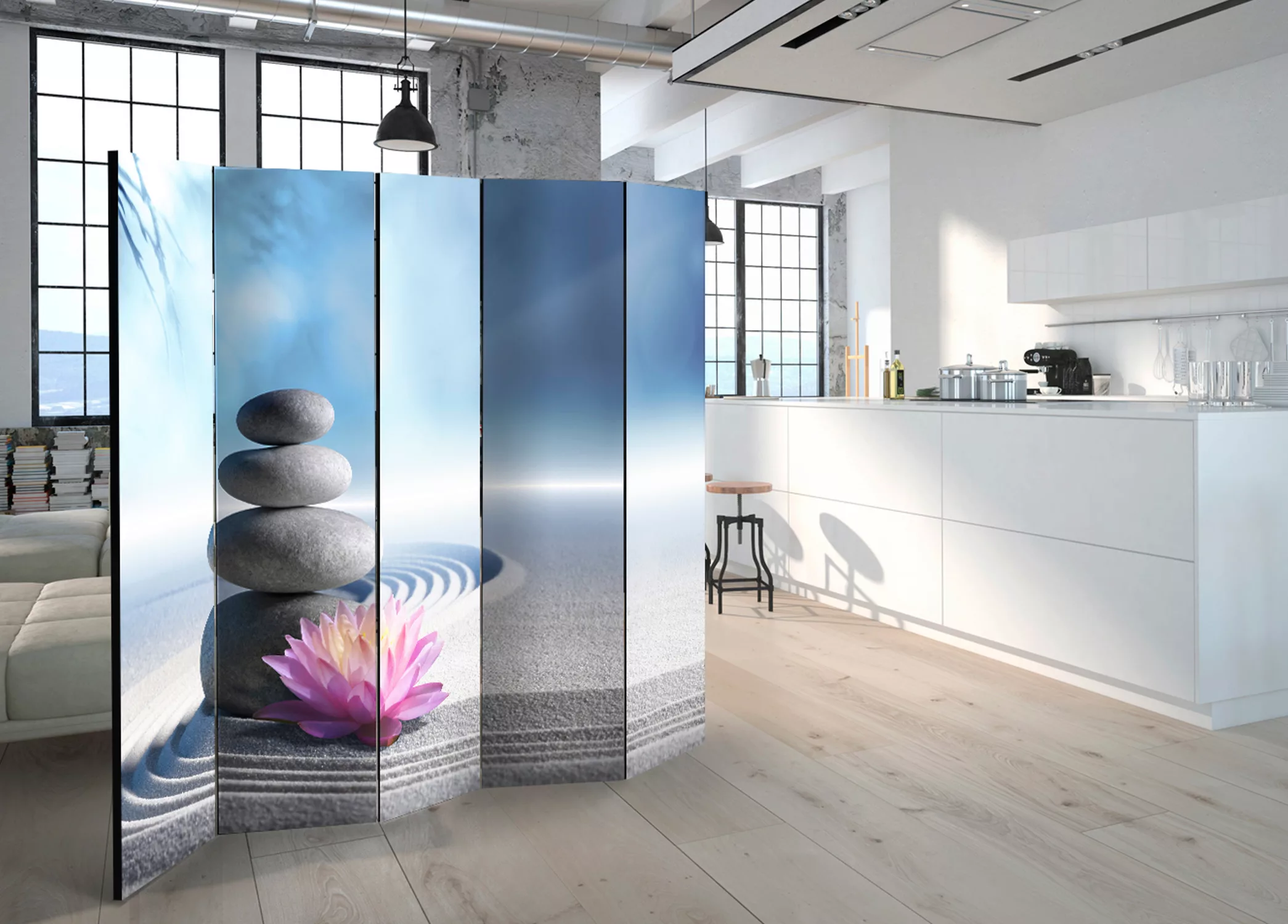 5-teiliges Paravent - Zen Garden Ii [room Dividers] günstig online kaufen