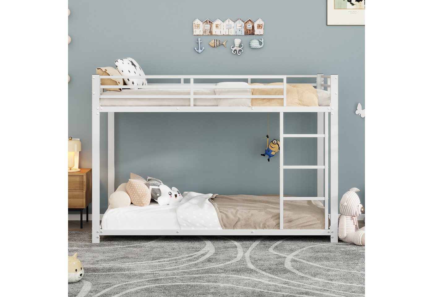 Gotagee Etagenbett Kinderbetten 90x200cm Eisenbetten Eisenetagenbetten Meta günstig online kaufen