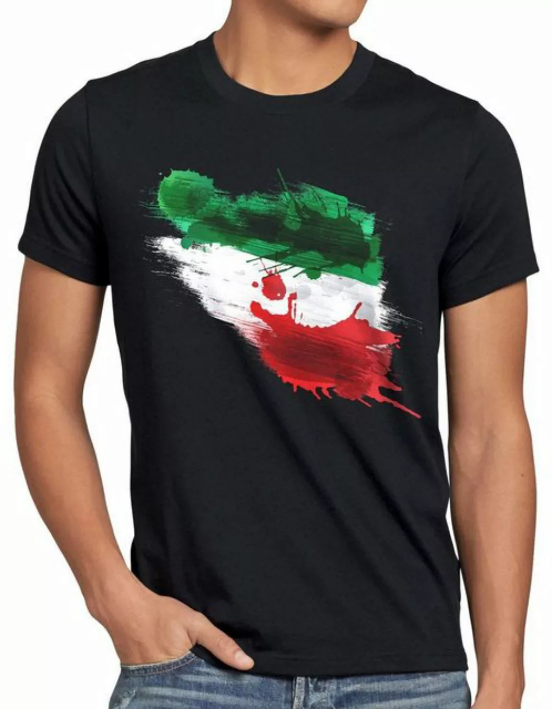 style3 Print-Shirt Herren T-Shirt Flagge Iran Fußball Sport Teheran WM EM F günstig online kaufen