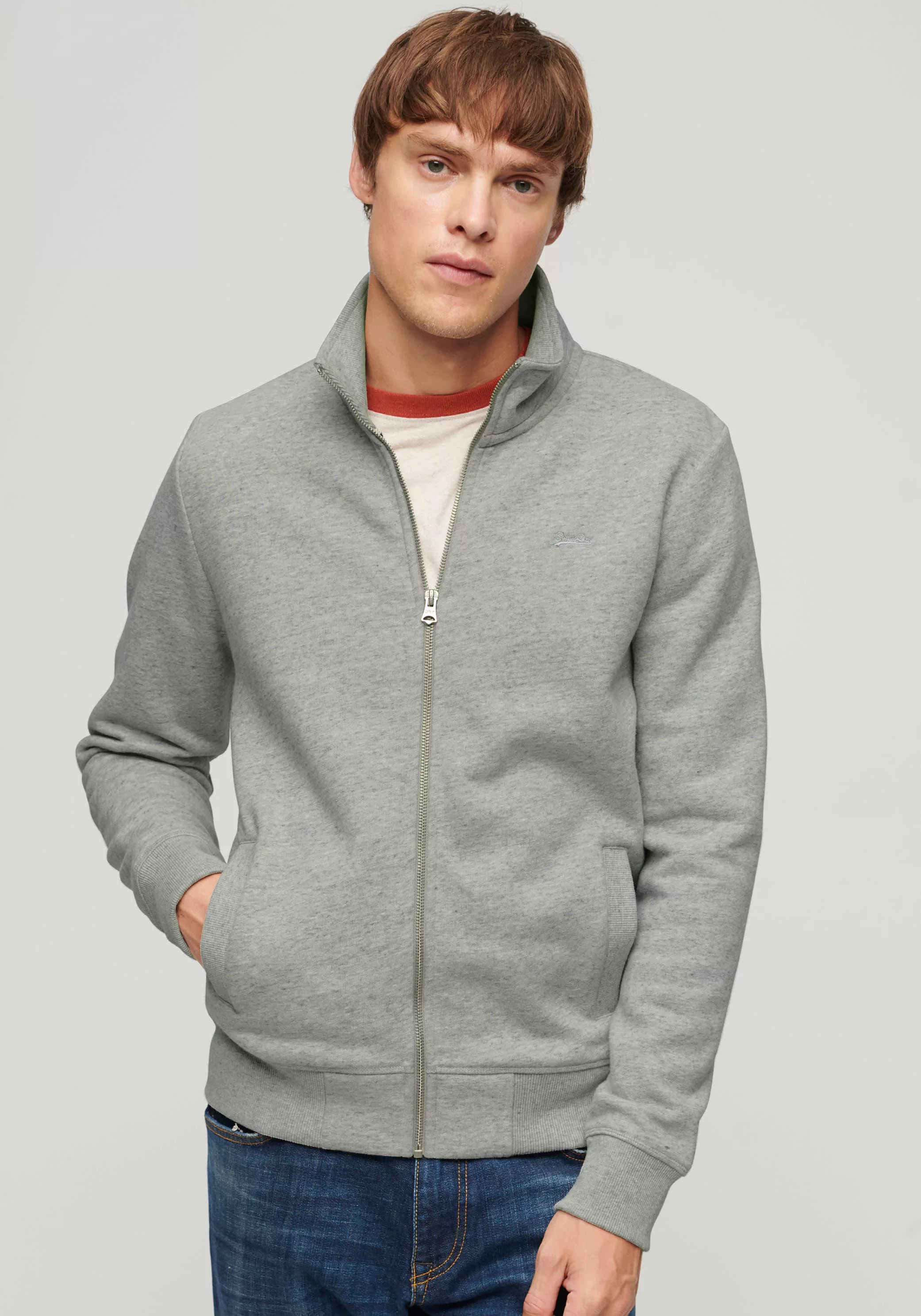 Superdry Sweatjacke ESSENTIAL LOGO ZIP TRACK TOP günstig online kaufen