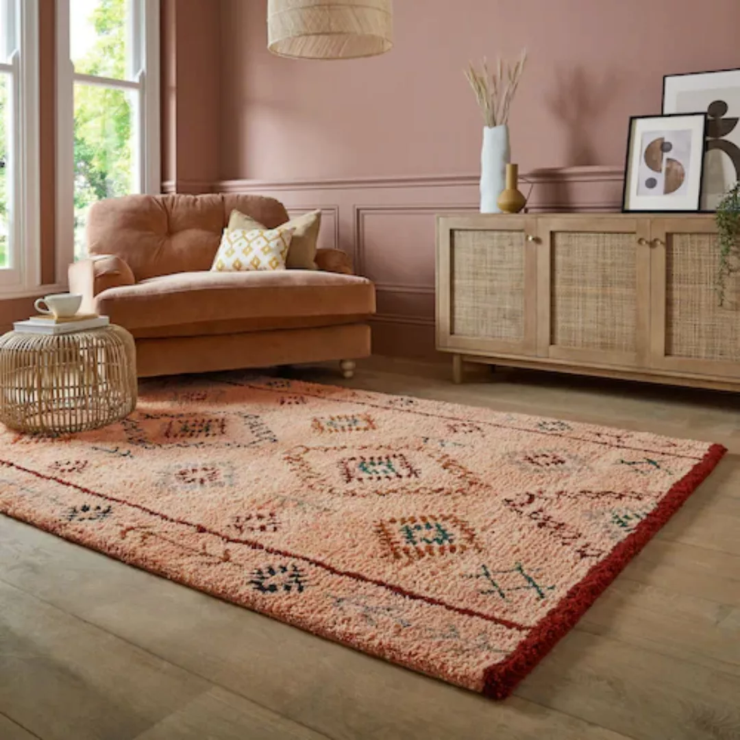 FLAIR RUGS Wollteppich »Sahara Shaggy«, rechteckig, 25 mm Höhe, Sahara Shag günstig online kaufen